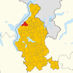 Map of Castelveccana (Province of Varese, region Lombardy, Italy 2024)
